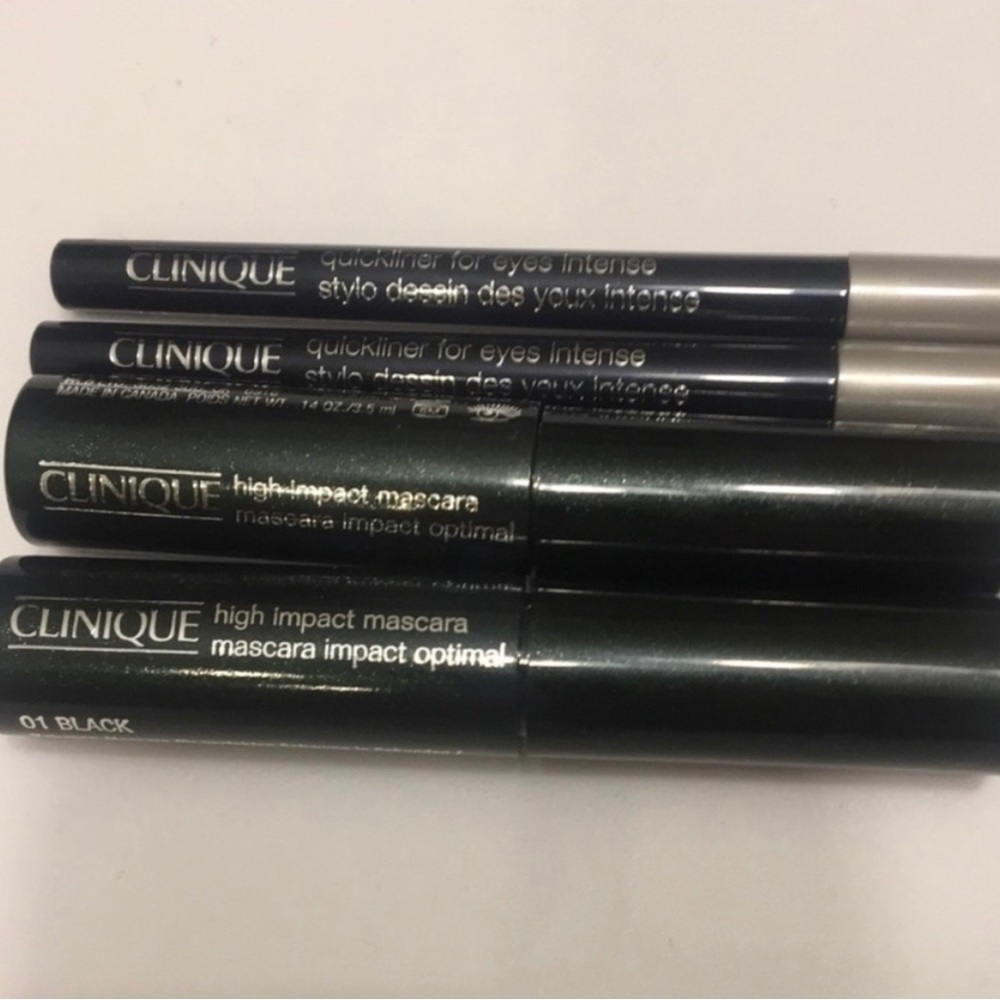 (2) Clinique Mascaras & (2) Clinique Eyeliners - Black 💜❤️💕